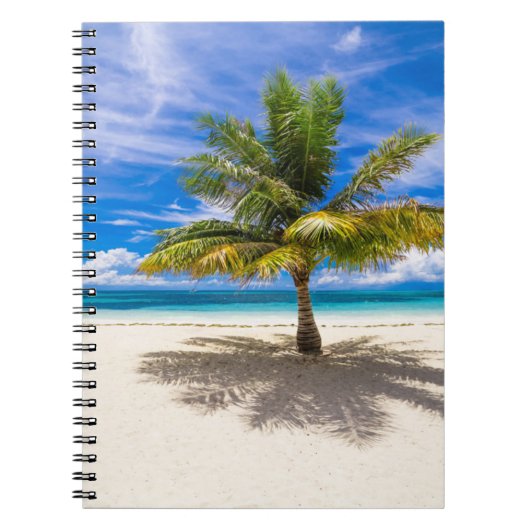 Carnet Palm sur la plage de sable blanc (Devant)