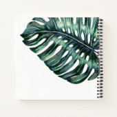 Carnet Palm Tropical moderne Monstera Beach Guestbok (Dos)