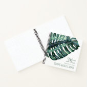 Carnet Palm Tropical moderne Monstera Beach Guestbok (Intérieur)