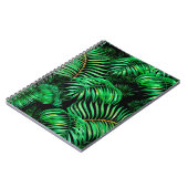 Carnet Palm vert feuille motif (Côté gauche)
