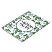 Carnet Palmier de feuillage tropical Feuilles et verdure  (Côté gauche)