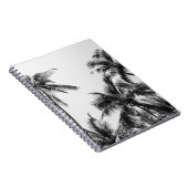 Carnet Palmier Feuille Noir Blanc (Côté Droit)