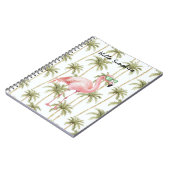 Carnet Palmier Flamant Rose (Côté gauche)