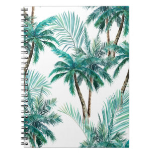 Carnet Palmier tropical : Motif de la jungle aquarelle.