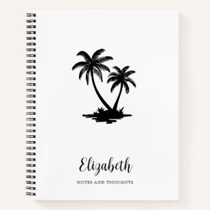 Carnet Palmier Tropical Personnalisé