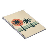 Carnet Palmier tropical rétro/vintage (Côté Droit)