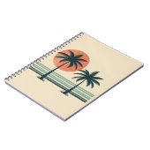 Carnet Palmier tropical rétro/vintage (Côté gauche)