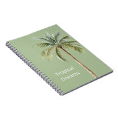 Carnet Palmier Tropical Vert (Côté Droit)