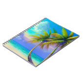 Carnet Palmiers à la tombée de nuit Tropical (Côté gauche)