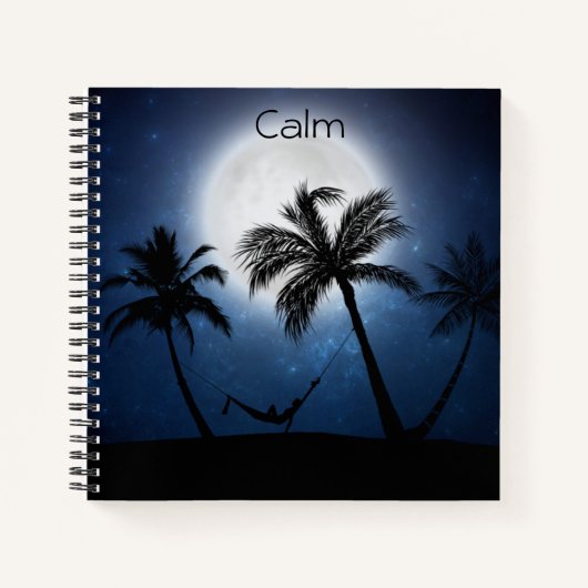 Carnet Palmiers au clair de lune (Devant)