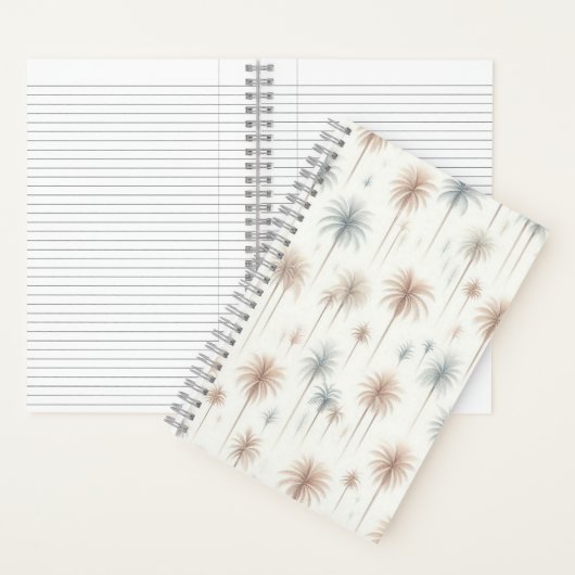 Carnet Palmiers de feu d'artifice (À l'intérieur)