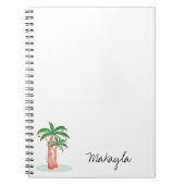 Carnet Palmiers personnalisés (Devant)