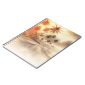 Carnet Palmiers & Plage de coucher de soleil orange (Côté gauche)