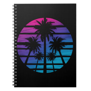 Carnet Palmiers Plage Hawaïenne Vacances d'Été