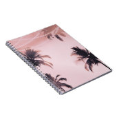 Carnet Palmiers tropicaux et lumières Plage rose (Côté Droit)