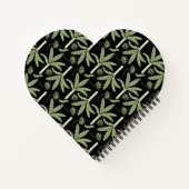 Carnet palmiers tropicaux sans couture motif (Dos)