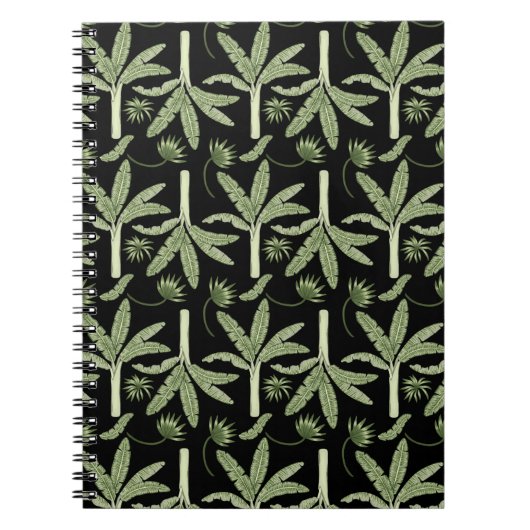 Carnet palmiers tropicaux sans couture motif (Devant)