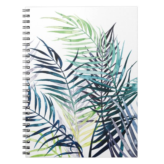 Carnet Palmiers Twilight - Feuilles tropicaux (Devant)