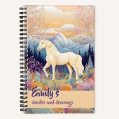 Carnet Palomino Horse Mountain Girls Creative Journaling (Recto)
