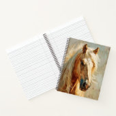 Carnet Palomino Horse Portrait Spiral (Intérieur)