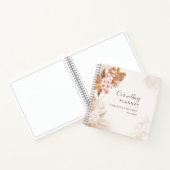 Carnet Pampas Grass Terracotta Floral Wedding planner (Intérieur)