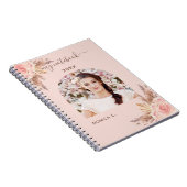 Carnet Pampas herbe rose or flush florales photo (Côté Droit)