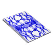 Carnet Panaches de fumée bleue sur fond blanc (Côté Droit)