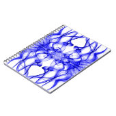 Carnet Panaches de fumée bleue sur fond blanc (Côté gauche)