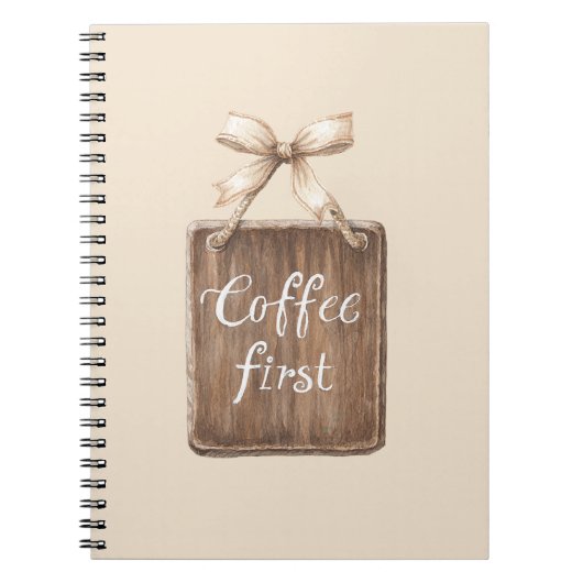Carnet Pancarte Premier Café Arc (Devant)
