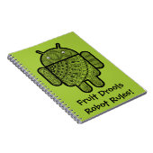 Carnet Pancho Doodle Character pour le robot Android™ (Côté Droit)