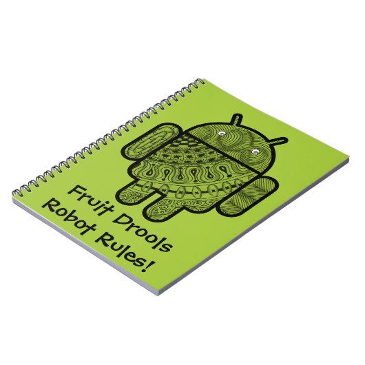 Carnet Pancho Doodle Character pour le robot Android™ (Côté gauche)