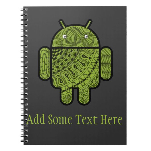 Carnet Pancho Doodle Character pour robot Android™ (Devant)