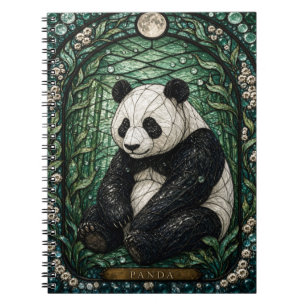 Carnet Panda Bamboo Grove Illumina Vitrail