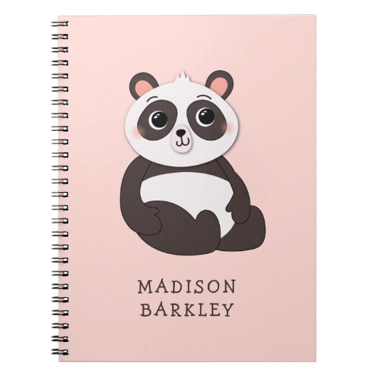 Carnet Panda Bear Kid's mignonne (Devant)