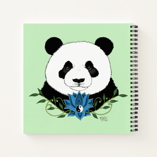 Carnet Panda Bear Lotus (Dos)