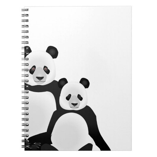 Carnet Panda Bear Maman et Cub (Devant)