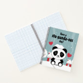 Carnet Panda Bébé Cute En Hiver Gris Neige (Intérieur)