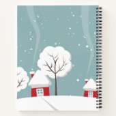 Carnet Panda Bébé Cute En Hiver Gris Neige (Dos)