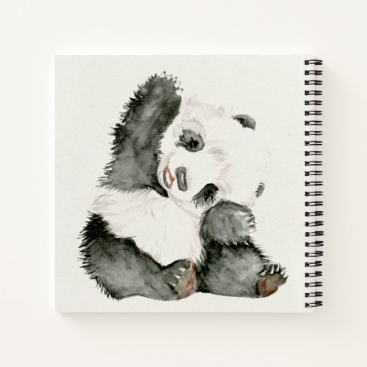 Carnet Panda bébé | Cute & Furry (Dos)