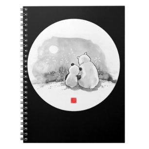 Carnet Panda Cute Et Amoureux des animaux Ours Polaire