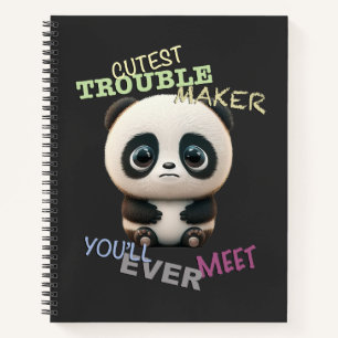 Carnet Panda Cuttest Trouble Maker Cute Adorable Funny