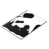 Carnet Panda d'art noir blanc (Côté gauche)