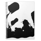 Carnet Panda d'art noir blanc (Devant)