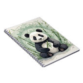 Carnet Panda de Chubby assis dans une pose de lotus (Côté Droit)