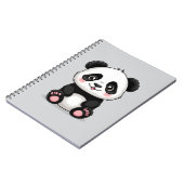 Carnet Panda de dessin animé adorable (Côté gauche)