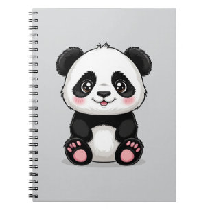Carnet Panda de dessin animé adorable
