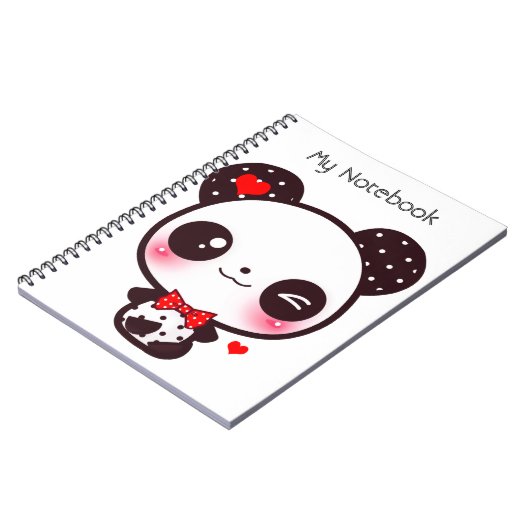 Carnet Panda de Kawaii (Côté gauche)