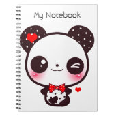 Carnet Panda de Kawaii (Devant)