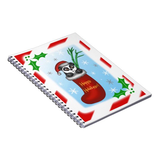 Carnet Panda de Noël (Côté Droit)