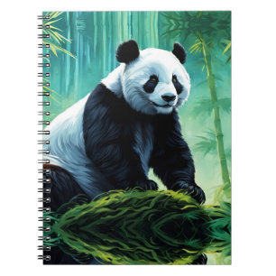 Carnet Panda géant dans la forêt de Bamboo